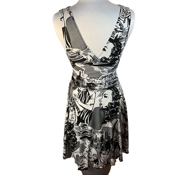 Just in Time USA Pop Art Lichtenstein Skater Dress, S/P. So cool! - Picture 4 of 16